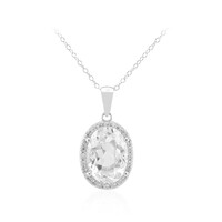 White Topaz Silver Necklace