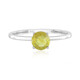 Yellow Sapphire Platinum Ring