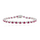 Ruby Silver Bracelet