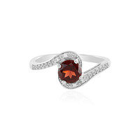 Mozambique Garnet Silver Ring