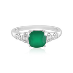 Green Onyx Silver Ring