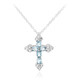 Sky Blue Topaz Silver Necklace