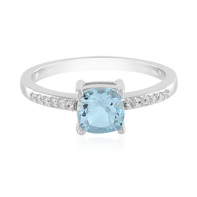 Sky Blue Topaz Silver Ring