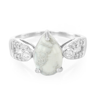 Howlite Silver Ring