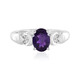 Zambian Amethyst Silver Ring