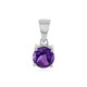 Amethyst Silver Pendant