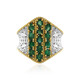 Zambian Emerald Silver Ring (Gems en Vogue)