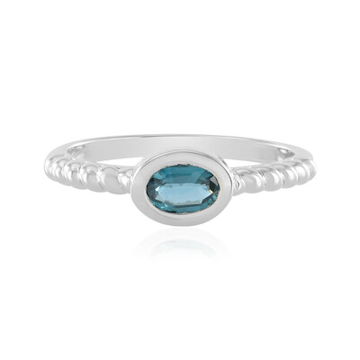 Teal Kyanite Silver Ring