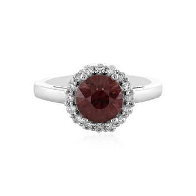 Pink Zircon Silver Ring