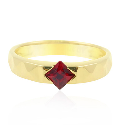 9K Red Burmese Spinel Gold Ring (de Melo)