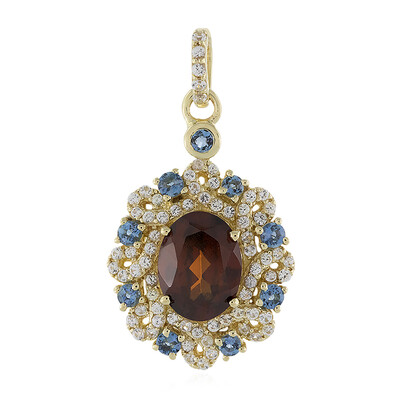 9K Vibhor Zircon Gold Pendant (Adela Gold)