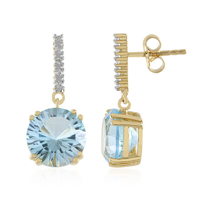 Sky Blue Topaz Silver Earrings