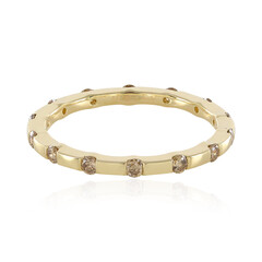 14K I2 Champagne Diamond Gold Ring (de Melo)