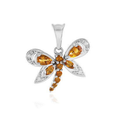 Citrine Silver Pendant