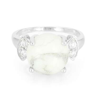 Howlite Silver Ring