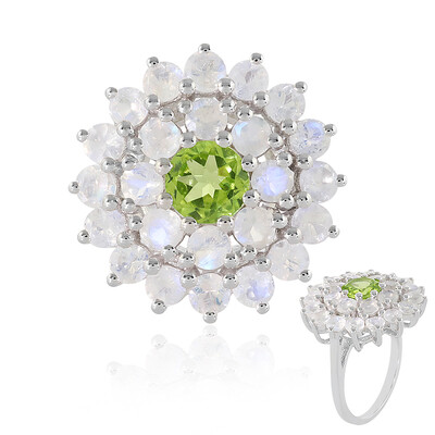 Arizona Peridot Silver Ring