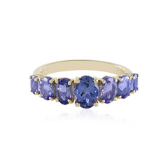 9K AAA Tanzanite Gold Ring (de Melo)