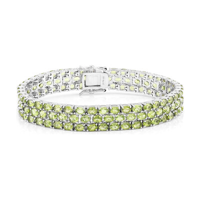 Burmese Peridot Silver Bracelet