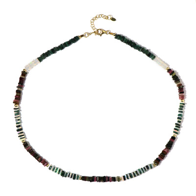 Golden Hematite Silver Necklace (Riya)