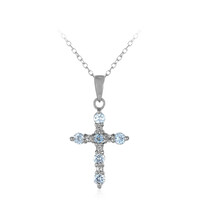 Sky Blue Topaz Silver Necklace