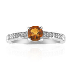 Madeira Citrine Silver Ring