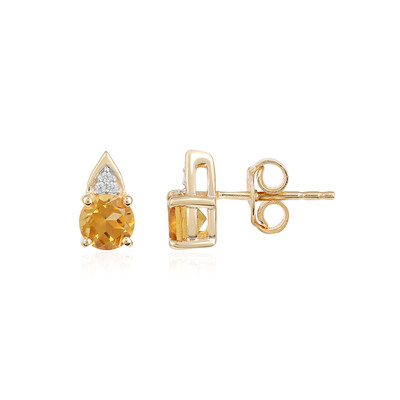 Citrine Silver Earrings