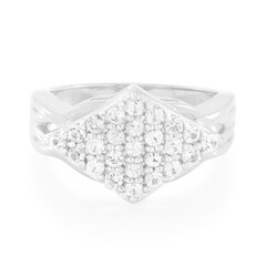 White Sapphire Silver Ring