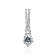 Unheated Tanzanite Silver Pendant