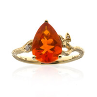 14K Mexican Fire Opal Gold Ring (Smithsonian)