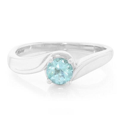 Fluoro Green Apatite Silver Ring