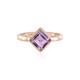 Rose de France Amethyst Silver Ring