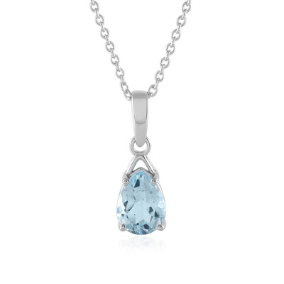 Sky Blue Topaz Silver Necklace