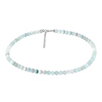 Aquamarine Silver Necklace