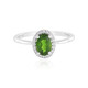 Russian Diopside Silver Ring