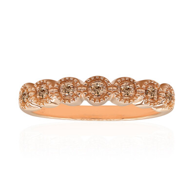 9K SI1 Argyle Rose De France Diamond Gold Ring (Annette)