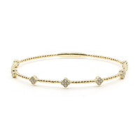 14K I1 (H) Diamond Gold Bangle (CIRARI)