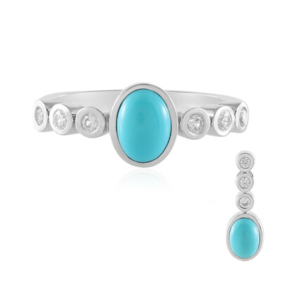 Sleeping Beauty Turquoise Silver Ring