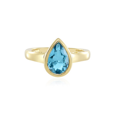 Swiss Blue Topaz Silver Ring