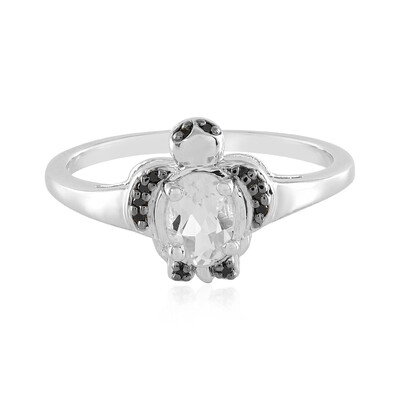 White Topaz Silver Ring