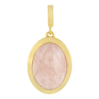 Sawar Rose Quartz Silver Pendant