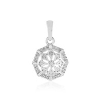 I2 (I) Diamond Silver Pendant