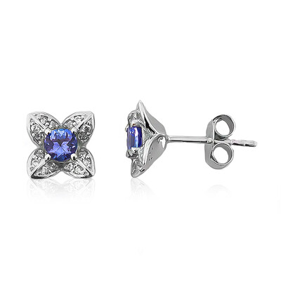 Tanzanite Silver Earrings