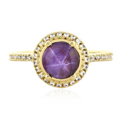 Channapatna Star Ruby Silver Ring