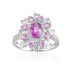 18K Pink Sapphire Gold Ring (CIRARI)