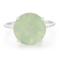 Prehnite Silver Ring