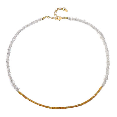 Yellow Sapphire Silver Necklace