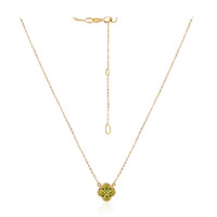 18K VS1 Yellow Diamond Gold Necklace