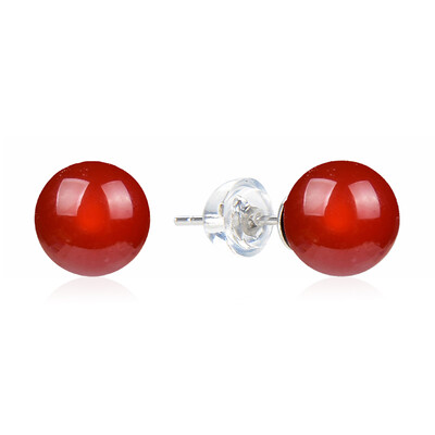 Carnelian Silver Earrings