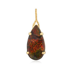 Ammolite Silver Pendant