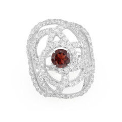 Mozambique Garnet Silver Ring